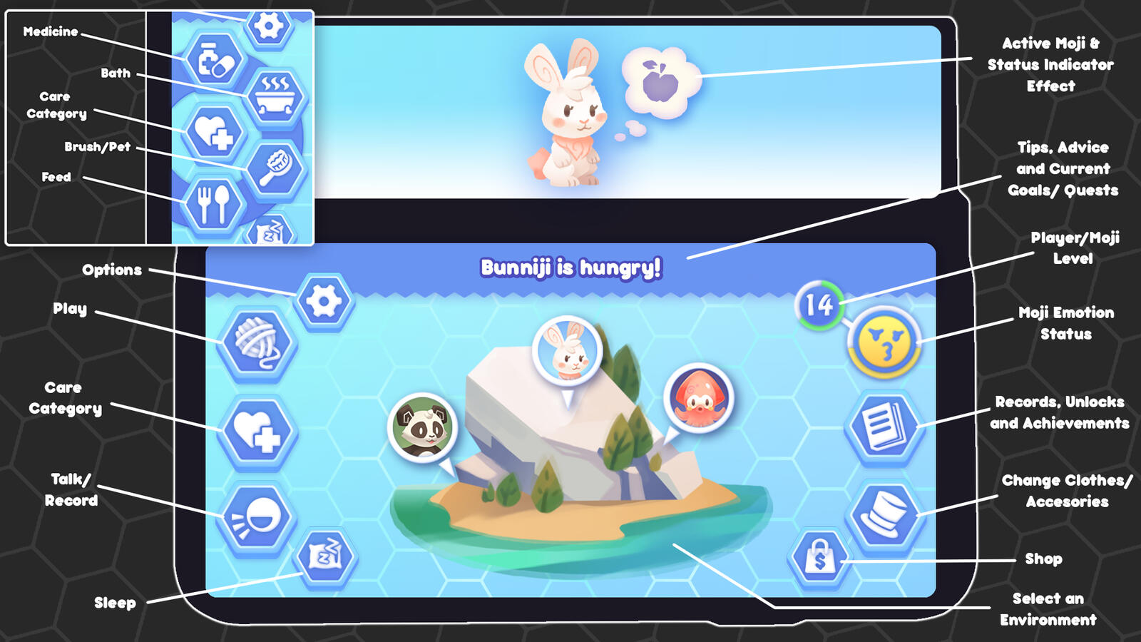 UI Mockup: Menu Explanation