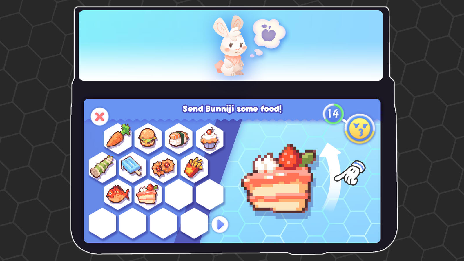 UI Mockup: Inventory and Food Pixel Art Assets